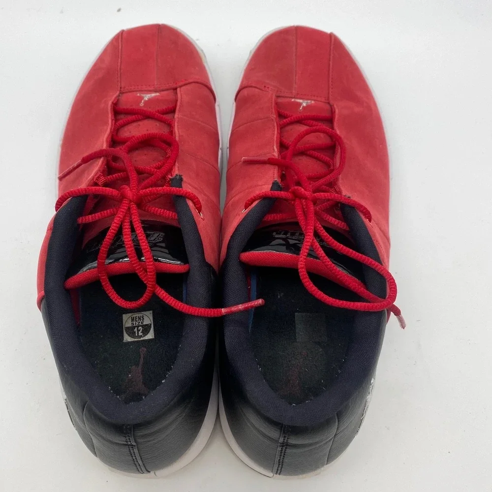 Nike Jordan Team Elite 2 Low Mens 12 Red Black Basketball Shoes AO1696-600